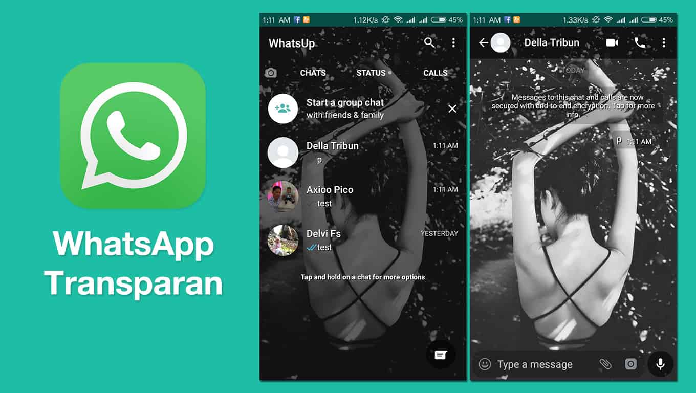 Aplikasi Whatsapp Transparan Terbaik Dan Cara Instalnya Arenaponsel Com