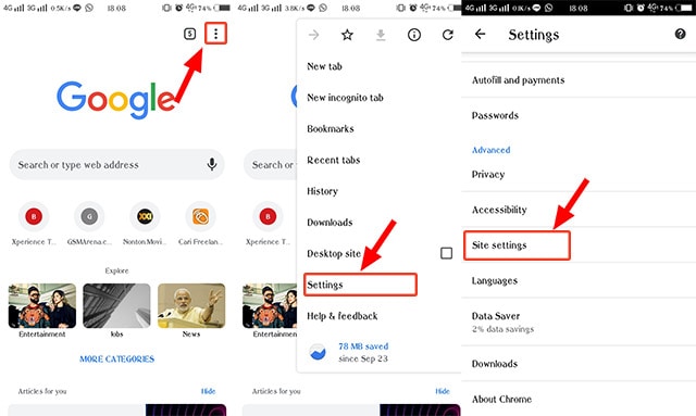 cara menghilangkan tab yang muncul sendiri di Google Chrome