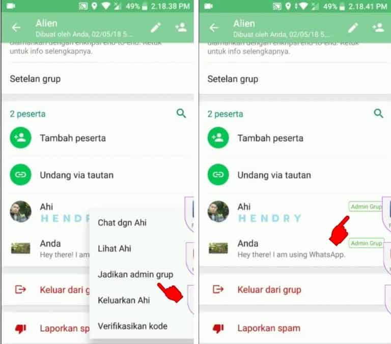 Cara Menjadi Admin Grup Whatsapp Tanpa Persetujuan Admin Utama Dan Anggota Group Arenaponsel Com