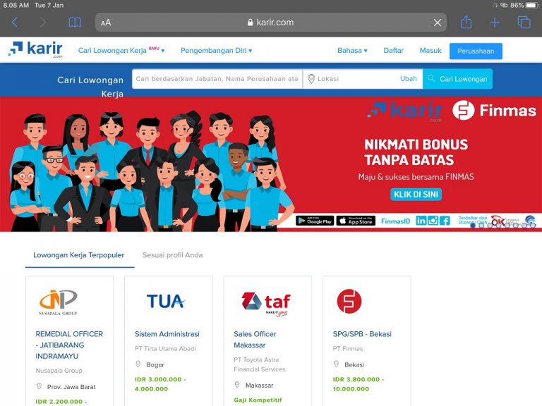 Daftar Website Lowongan Kerja Terpercaya, Ada Aplikasinya Juga