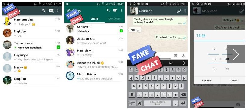 Whatsapp fake chat