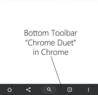 toolbar Chrome Android