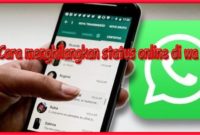 cara menghilangkan status online di wa